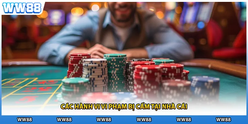 Các hành vi vi phạm bị cấm tại nhà cái