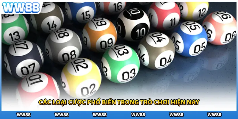Các loại cược phổ biến trong trò chơi hiện nay